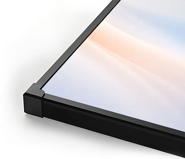 Détail du cadre ultra-fin